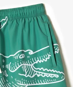 Short De Bain Homme Imprime Crocodile | Lacoste Sale