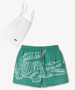 Short De Bain Homme Imprime Crocodile | Lacoste Sale