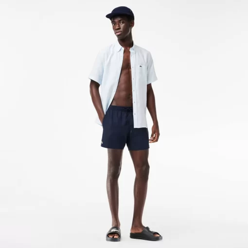 Short De Bain Leger Uni A Sechage Rapide | Lacoste New