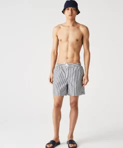 Short De Bain Raye Leger Avec Boxer Integre | Lacoste Shop