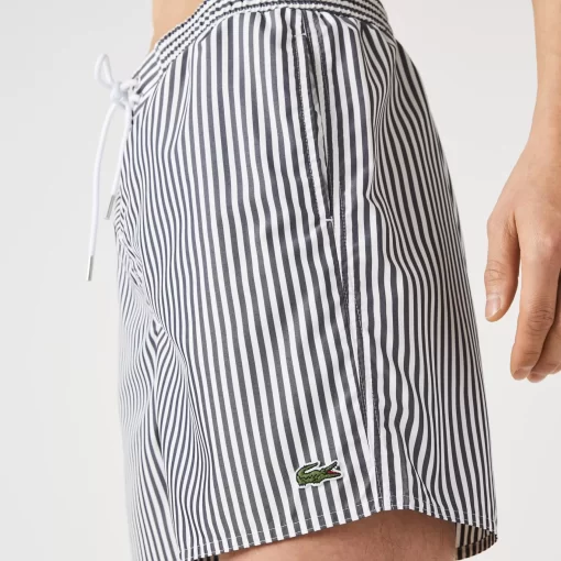 Short De Bain Raye Leger Avec Boxer Integre | Lacoste Shop