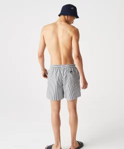 Short De Bain Raye Leger Avec Boxer Integre | Lacoste Shop