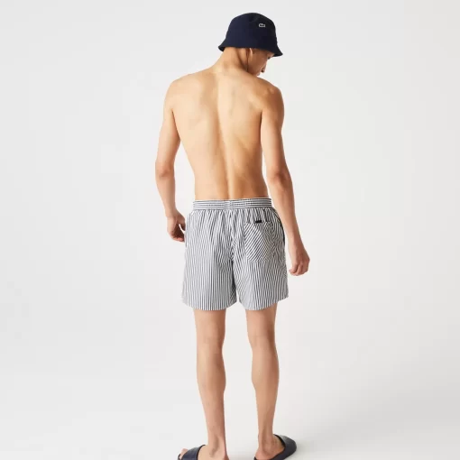 Short De Bain Raye Leger Avec Boxer Integre | Lacoste Shop