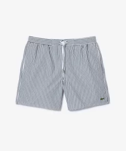 Short De Bain Raye Leger Avec Boxer Integre | Lacoste Shop