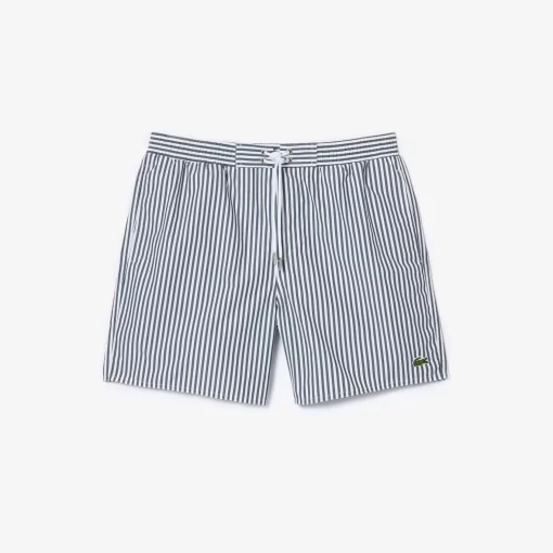 Short De Bain Raye Leger Avec Boxer Integre | Lacoste Shop