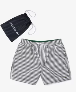 Short De Bain Raye Leger Avec Boxer Integre | Lacoste Shop