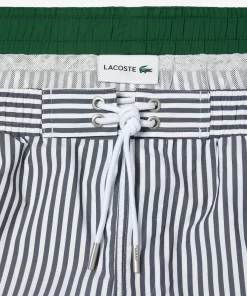 Short De Bain Raye Leger Avec Boxer Integre | Lacoste Shop