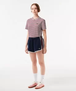 Short Decoupes Contrastees En Pique Double Face | Lacoste Shop