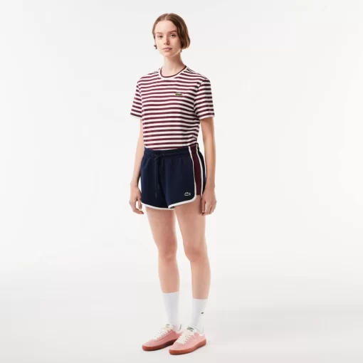 Short Decoupes Contrastees En Pique Double Face | Lacoste Shop