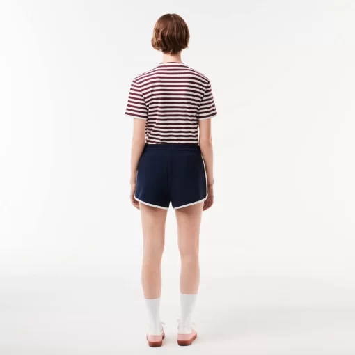 Short Decoupes Contrastees En Pique Double Face | Lacoste Shop