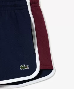 Short Decoupes Contrastees En Pique Double Face | Lacoste Shop