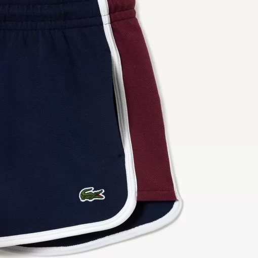 Short Decoupes Contrastees En Pique Double Face | Lacoste Shop