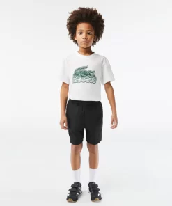 Short Garçon Sport En Taffetas Diamante | Lacoste Discount