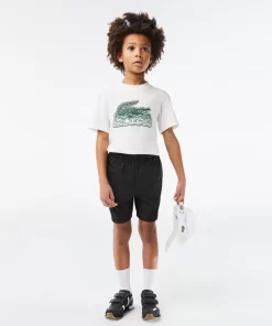 Short Garçon Sport En Taffetas Diamante | Lacoste Discount