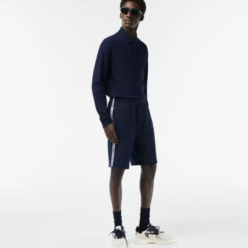 Short Jogger Homme En Molleton De Coton | Lacoste Online