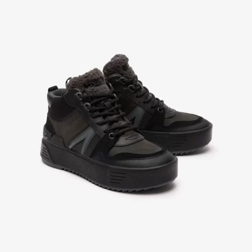 Sneakerboots L002 Winter Mid Femme En Cuir | Lacoste Outlet