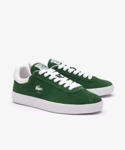 Sneakers Baseshot Femme En Cuir Velours | Lacoste Sale