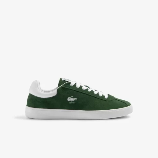 Sneakers Baseshot Homme En Cuir Velours | Lacoste Best