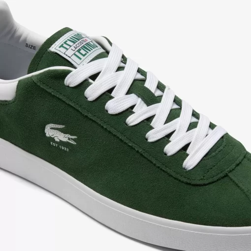 Sneakers Baseshot Homme En Cuir Velours | Lacoste Best