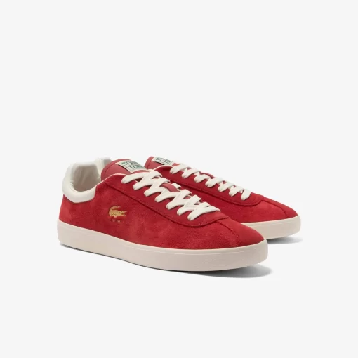 Sneakers Baseshot Homme En Cuir Velours Premium | Lacoste Discount