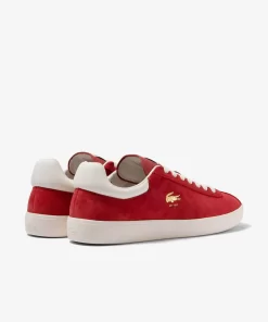 Sneakers Baseshot Homme En Cuir Velours Premium | Lacoste Discount