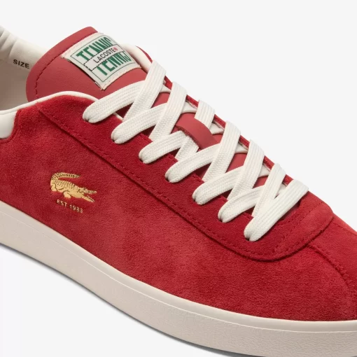 Sneakers Baseshot Homme En Cuir Velours Premium | Lacoste Discount