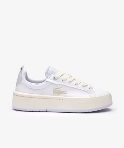 Sneakers Carnaby Platform Femme En Cuir Monogramme | Lacoste Cheap