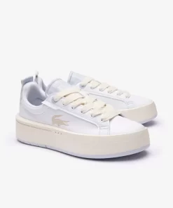 Sneakers Carnaby Platform Femme En Cuir Monogramme | Lacoste Cheap