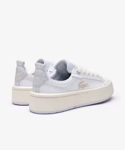 Sneakers Carnaby Platform Femme En Cuir Monogramme | Lacoste Cheap