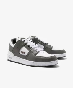 Sneakers Court Cage Homme En Cuir Avec Oeillets | Lacoste Flash Sale