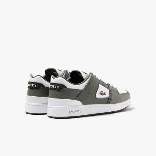 Sneakers Court Cage Homme En Cuir Avec Oeillets | Lacoste Flash Sale