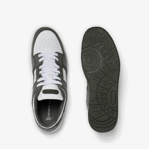 Sneakers Court Cage Homme En Cuir Avec Oeillets | Lacoste Flash Sale