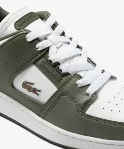 Sneakers Court Cage Homme En Cuir Avec Oeillets | Lacoste Flash Sale