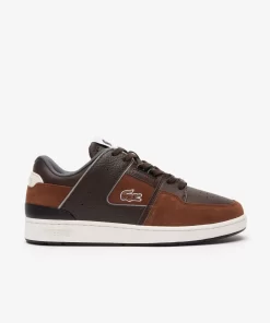 Sneakers Court Cage Homme En Mix Matieres | Lacoste Outlet