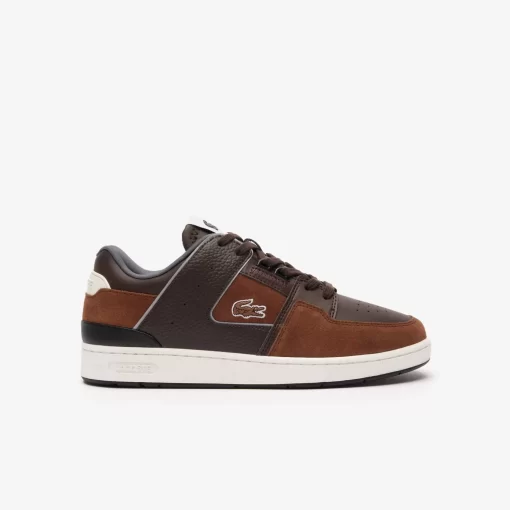 Sneakers Court Cage Homme En Mix Matieres | Lacoste Outlet