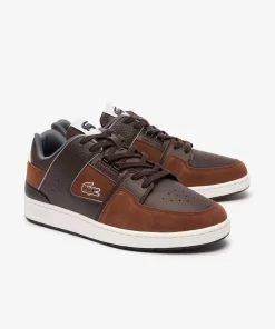 Sneakers Court Cage Homme En Mix Matieres | Lacoste Outlet