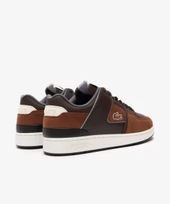 Sneakers Court Cage Homme En Mix Matieres | Lacoste Outlet