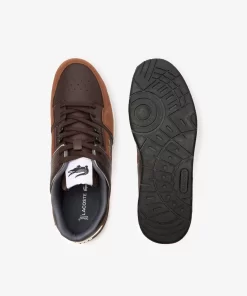 Sneakers Court Cage Homme En Mix Matieres | Lacoste Outlet