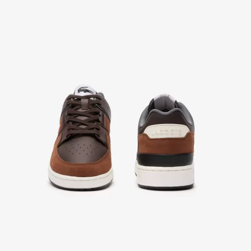 Sneakers Court Cage Homme En Mix Matieres | Lacoste Outlet