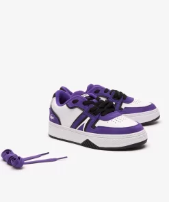 Sneakers L001 Femme En Cuir Enduit | Lacoste Discount