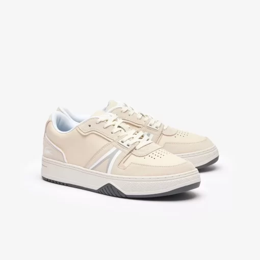 Sneakers L001 Homme En Cuir Et Cuir Velours | Lacoste Online