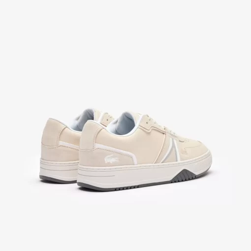 Sneakers L001 Homme En Cuir Et Cuir Velours | Lacoste Online