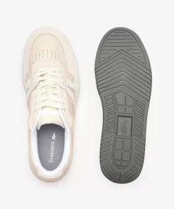 Sneakers L001 Homme En Cuir Et Cuir Velours | Lacoste Online