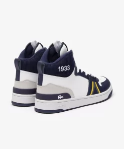 Sneakers L001 Mid Homme En Cuir | Lacoste Discount