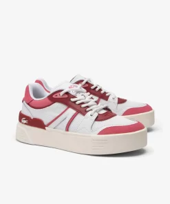 Sneakers L002 Evo Femme En Cuir Et Mesh | Lacoste Outlet