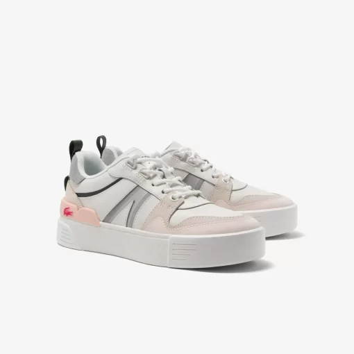 Sneakers L002 Femme En Cuir Et Mesh | Lacoste Clearance