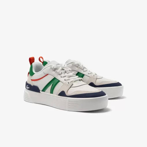 Sneakers L002 Femme En Cuir Et Mesh | Lacoste Online