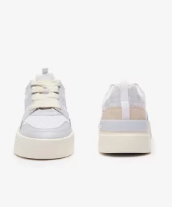 Sneakers L002 Femme En Textile Avec Monogramme | Lacoste Fashion