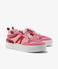 Sneakers L002 Femme En Cuir, Detail Au Talon | Lacoste Shop