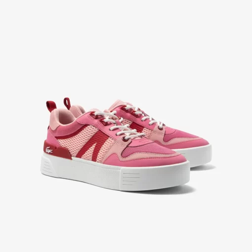 Sneakers L002 Femme En Cuir, Detail Au Talon | Lacoste Shop